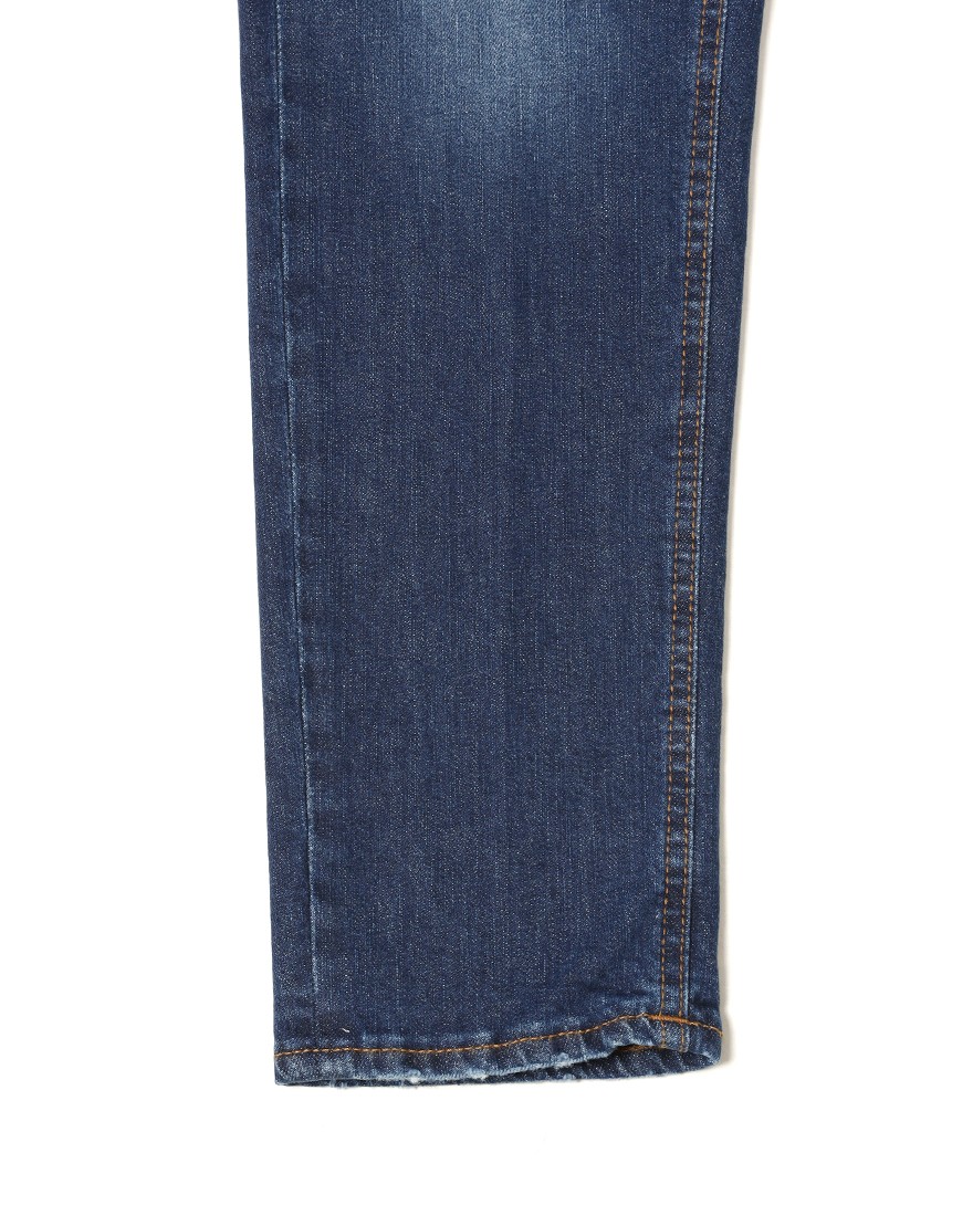 Entre Amisスリムテーパード フェードブルーデニム16l