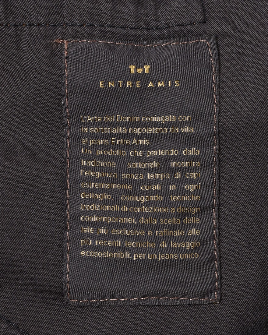 Entre Amisスリムテーパード フェードブルーデニム20l