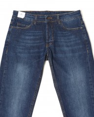 Entre Amisスリムテーパード フェードブルーデニムmb_06l