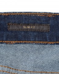 Entre Amisスリムテーパード フェードブルーデニムmb_18l