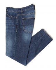 Entre Amisスリムテーパード フェードブルーデニムmb_c0