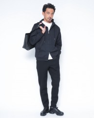 three dotsダブルニット ドレスジョガーパンツmb_ma