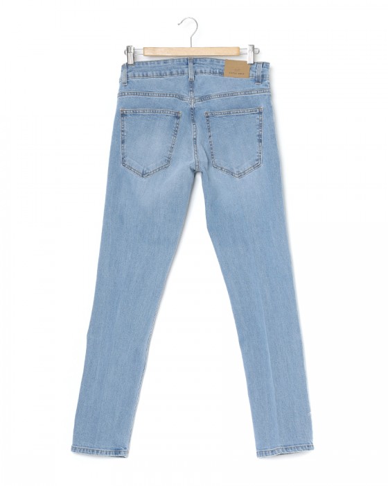 Entre Amisスリム テーパード ライトウォッシュ デニム05l