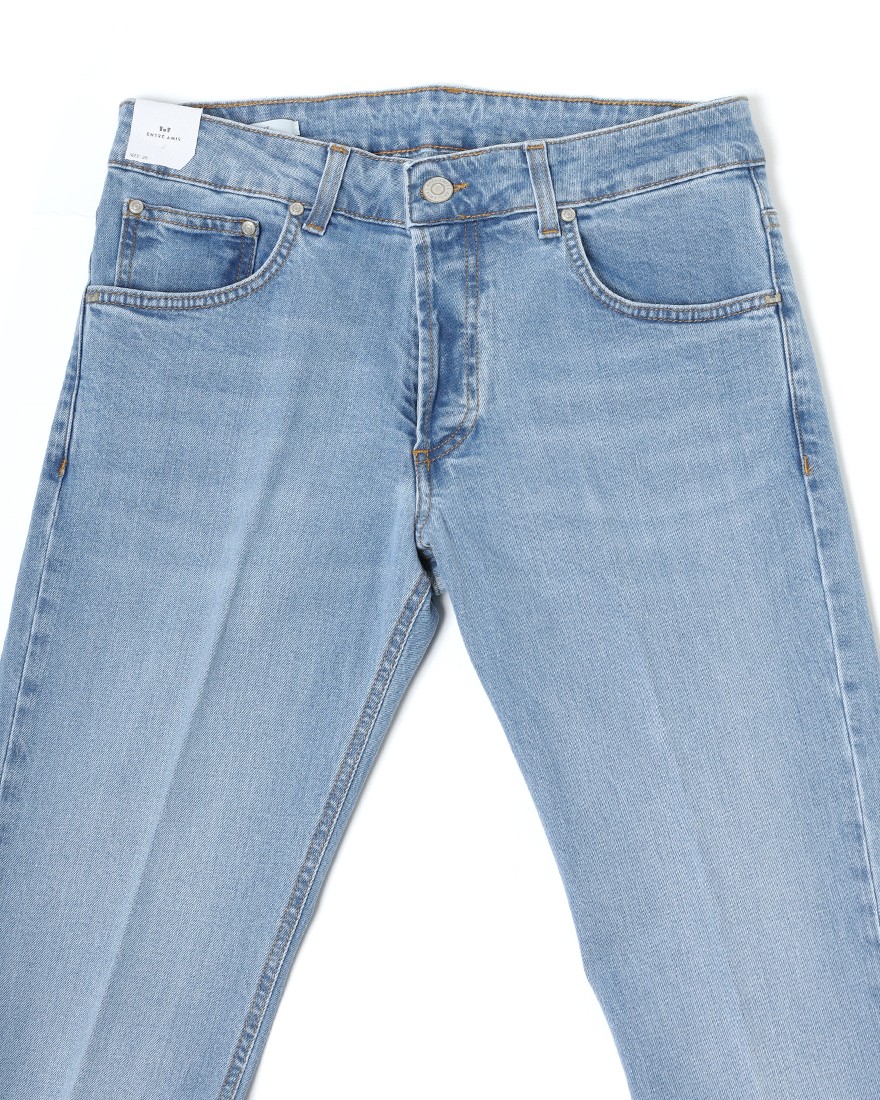 Entre Amisスリム テーパード ライトウォッシュ デニム06l