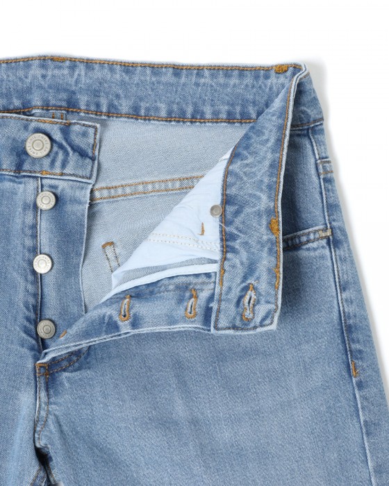 Entre Amisスリム テーパード ライトウォッシュ デニム10l