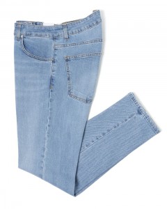 スリム テーパード ライトウォッシュ デニム