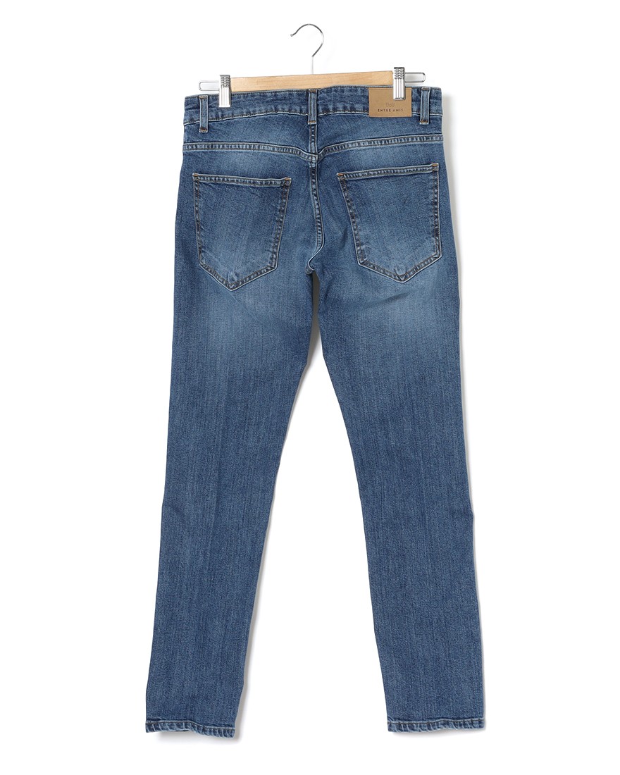 Entre Amisスリム テーパード ライトウォッシュ デニム05l