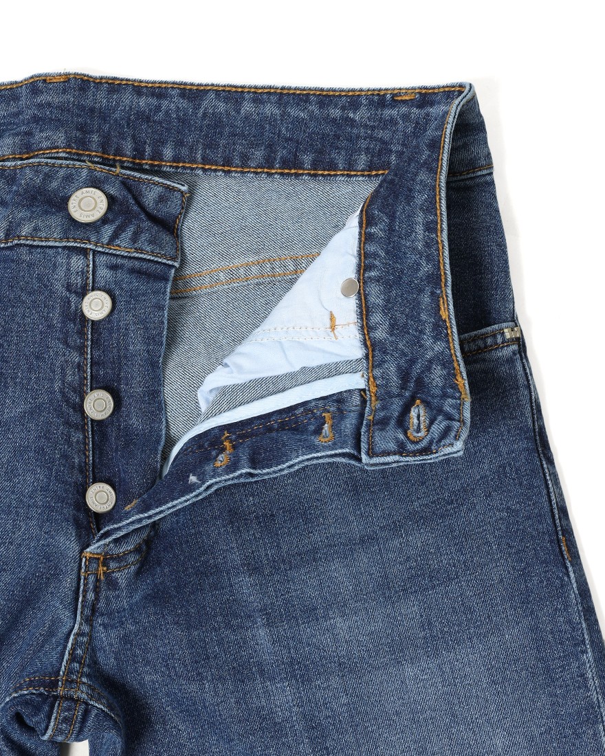 Entre Amisスリム テーパード ライトウォッシュ デニム10l