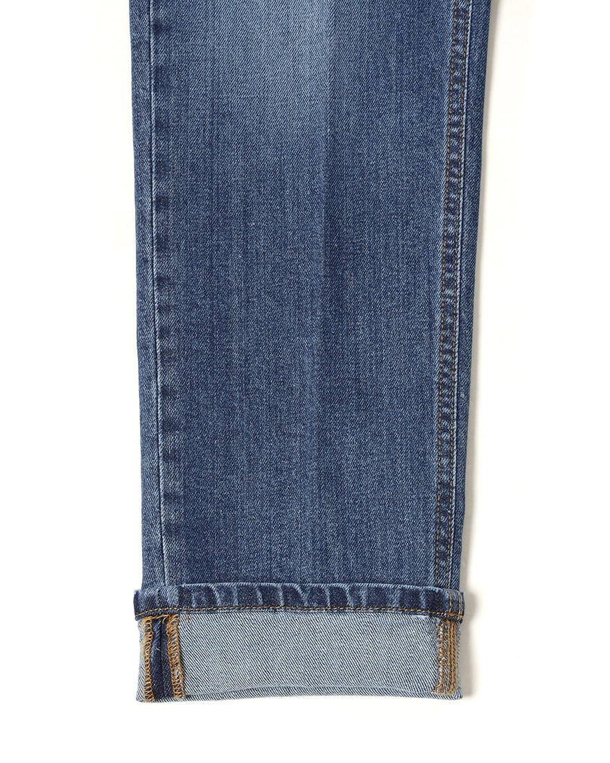 Entre Amisスリム テーパード ライトウォッシュ デニム17l