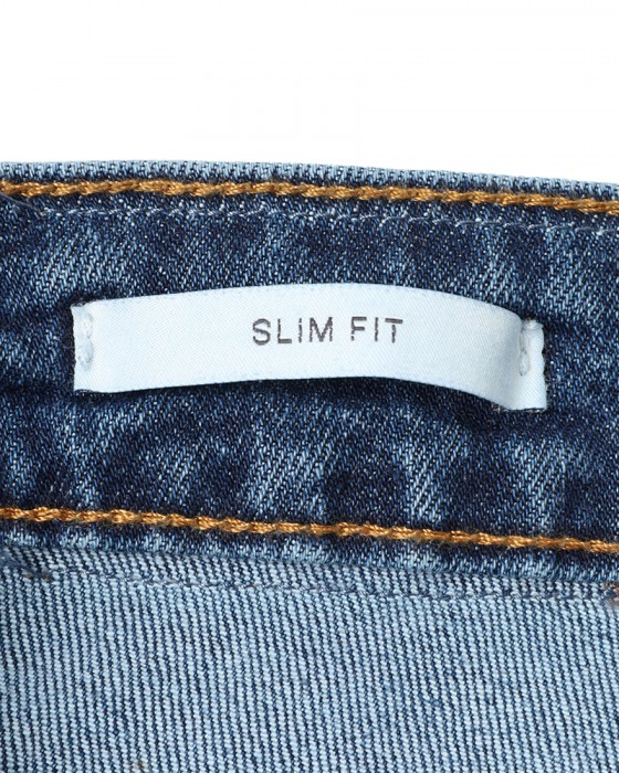 Entre Amisスリム テーパード ライトウォッシュ デニム18l