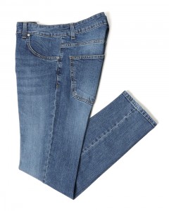 スリム テーパード ライトウォッシュ デニム