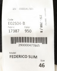 GTAコームドフランネルストレッチウール スラックス 【FEDERICO SLIM】mb_14l