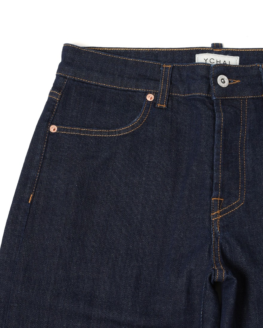 YCHAIスリムテーパード ワンウォッシュインディゴデニム【EDMUND】 08l
