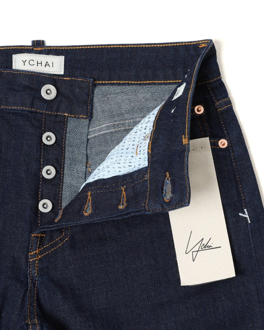 YCHAIスリムテーパード ワンウォッシュインディゴデニム【EDMUND】 10l
