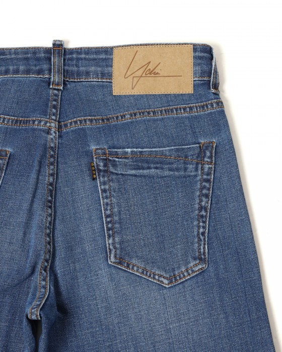 YCHAIスリムテーパード ブルーウォッシュデニム【EDMUND】 15l