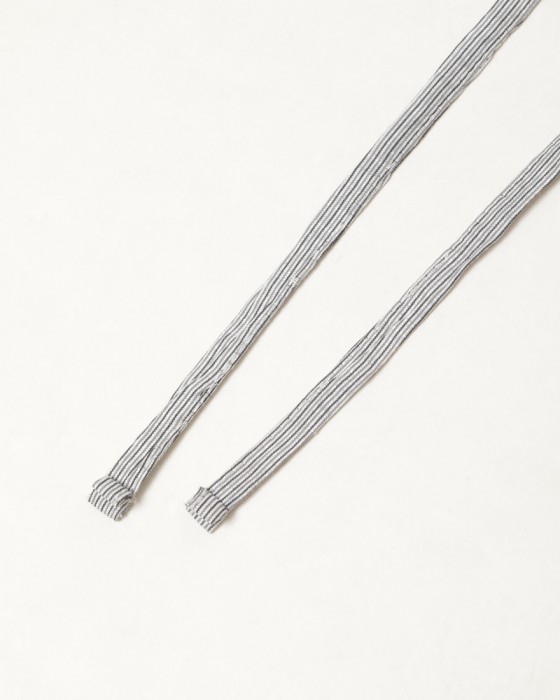 Finjack楊柳ストライプワンプリーツ ドローコードパンツ14l