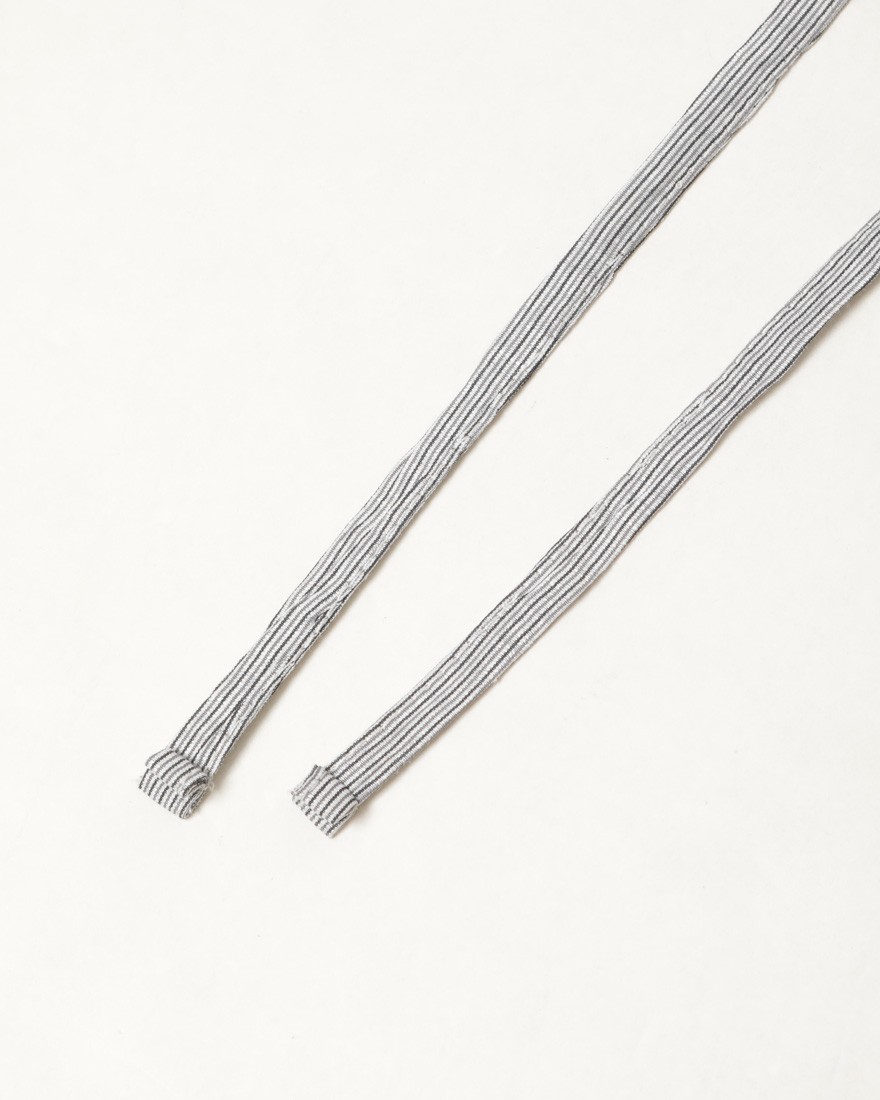 Finjack楊柳ストライプワンプリーツ ドローコードパンツ14l