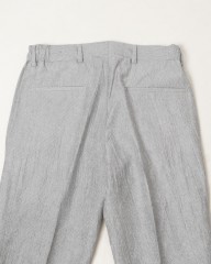 Finjack楊柳ストライプワンプリーツ ドローコードパンツmb_15l
