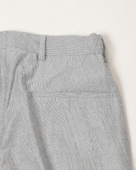 Finjack楊柳ストライプワンプリーツ ドローコードパンツmb_17l