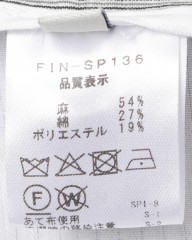 Finjack楊柳ストライプワンプリーツ ドローコードパンツmb_22l