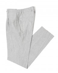 Finjack楊柳ストライプワンプリーツ ドローコードパンツmb_c0