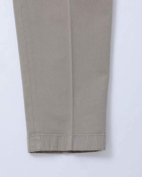 コットンツイル ストレッチテーパードパンツ【Karl】｜Borelio 