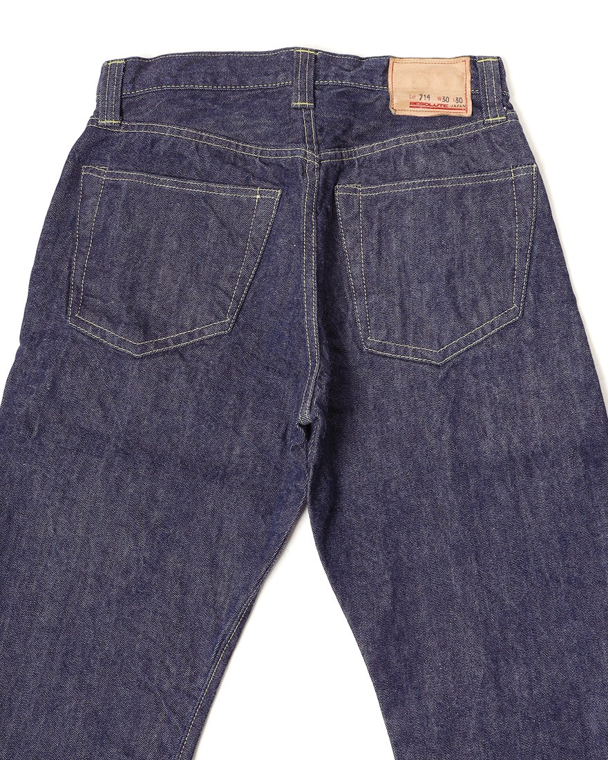 RESOLUTEセミワイドテーパード ワンウォッシュデニム 【714】14l