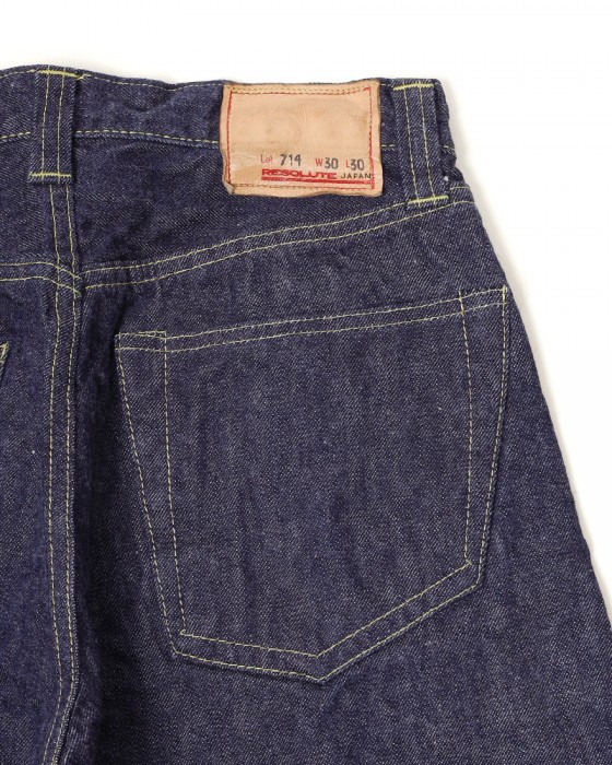 RESOLUTEセミワイドテーパード ワンウォッシュデニム 【714】16l