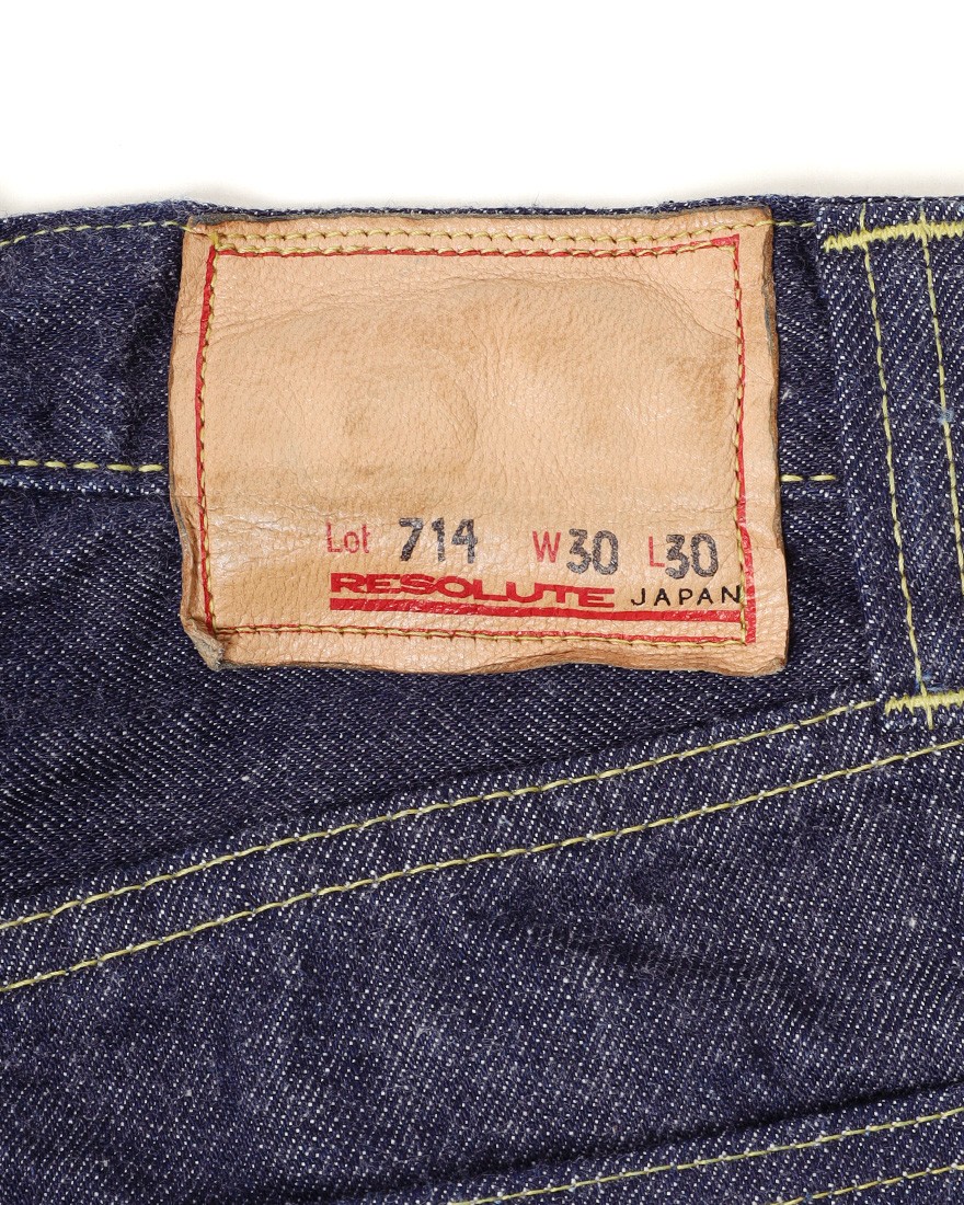 RESOLUTEセミワイドテーパード ワンウォッシュデニム 【714】17l