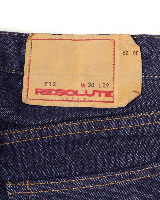 RESOLUTEスリムテーパード ワンウォッシュデニム 【712】17l