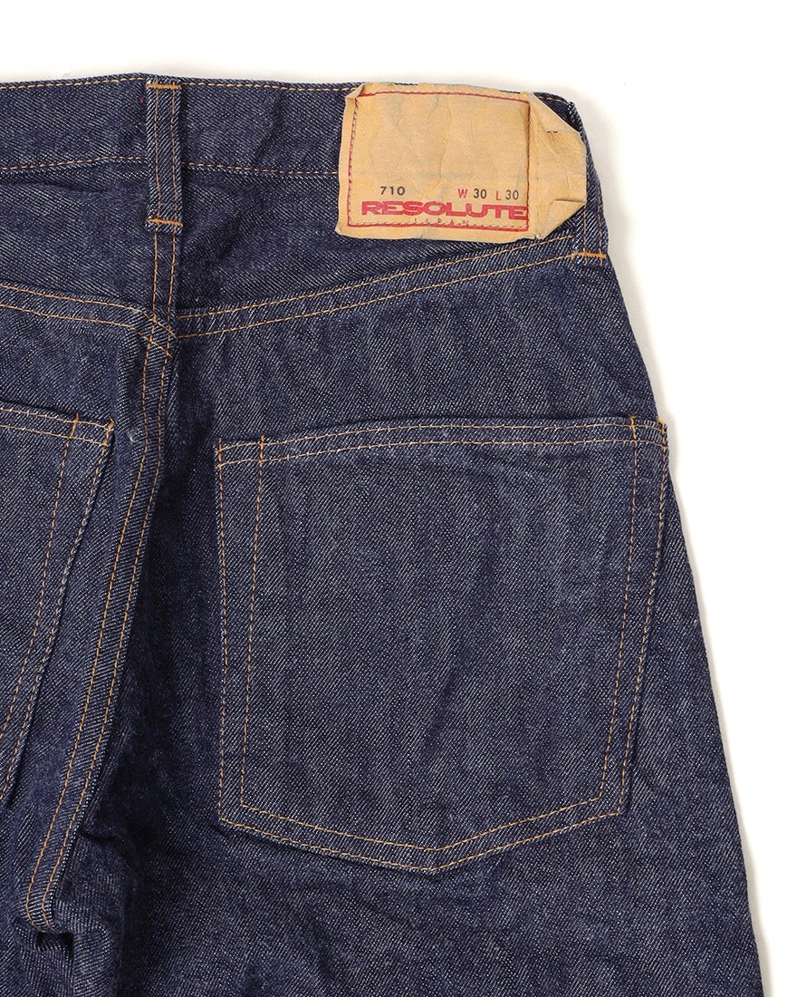 RESOLUTEスリムストレート ワンウォッシュデニム 【710】15l