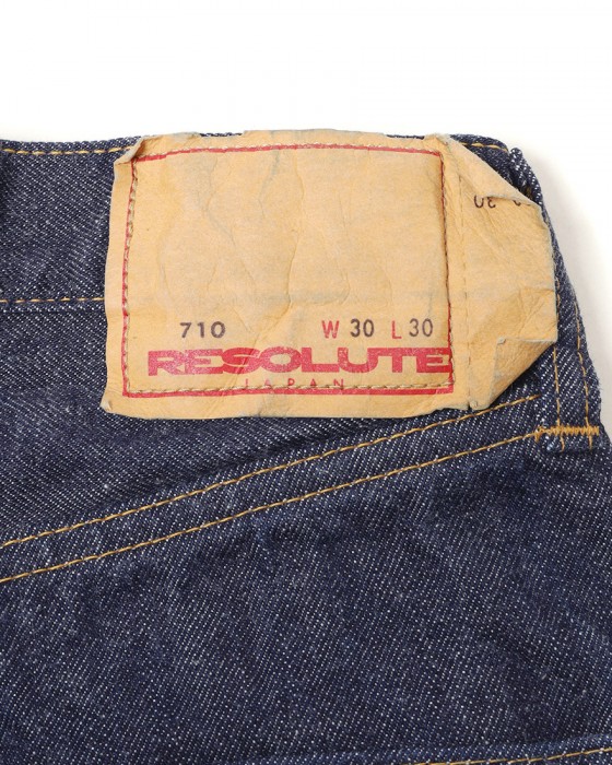 RESOLUTEスリムストレート ワンウォッシュデニム 【710】16l