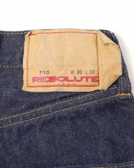 RESOLUTEスリムストレート ワンウォッシュデニム 【710】mb_16l