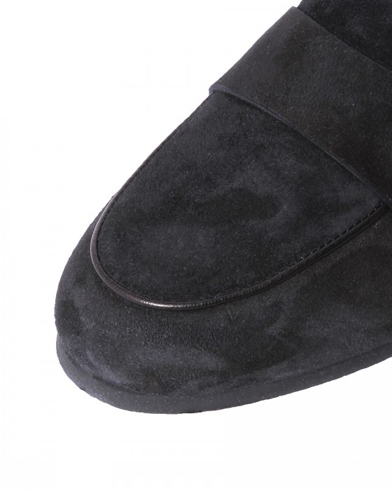 ISPIRAスエード ローファー【16011 SOLID/CIPRO (Goatskin suede)】03l