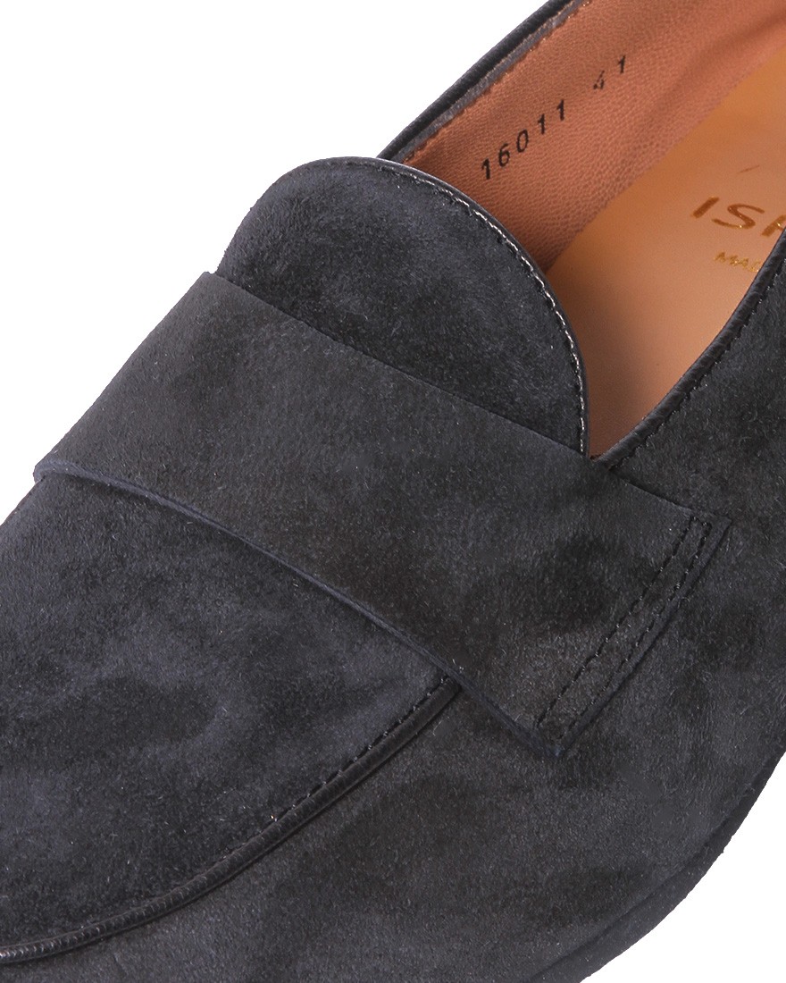 ISPIRAスエード ローファー【16011 SOLID/CIPRO (Goatskin suede)】04l