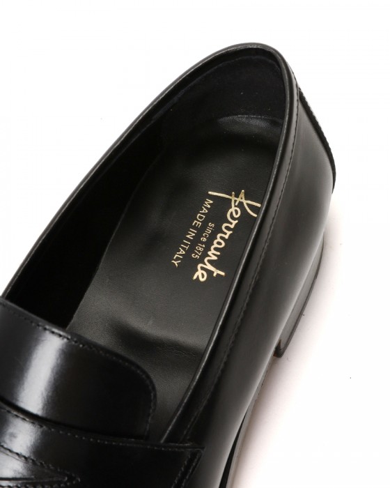 FERRANTE先行受注 150周年モデル スムースザー コインローファー【ISEO/BLAKE RAPID/レザーソール】※キャンセル不可｜2026年4月末お届け予定10l