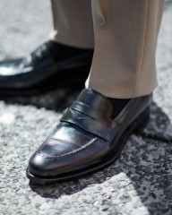 FERRANTE先行受注 150周年モデル スムースザー コインローファー【ISEO/BLAKE RAPID/レザーソール】※キャンセル不可|2026年4月末お届け予定mb_02l