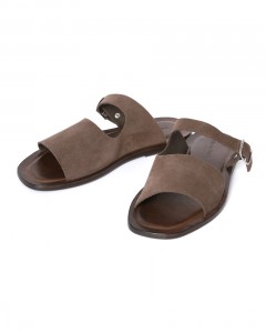 ワンピースレザー スエードサンダル【CAPOLONA】