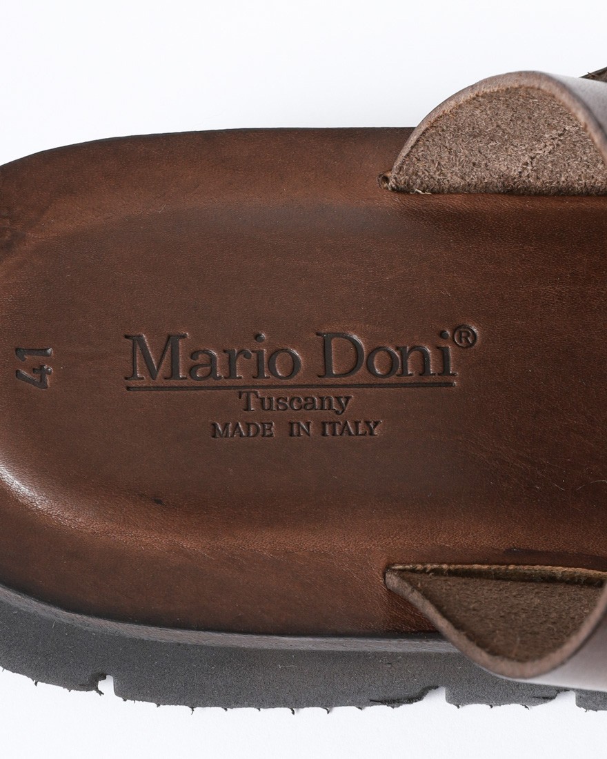 Mario Doniダブルリング 2ストラップ レザーサンダル【ANGELLI】12l