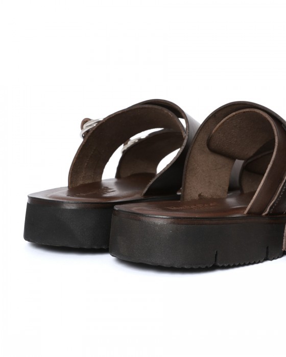 Mario Doniダブルリング 2ストラップ レザーサンダル【ANGELLI】18l