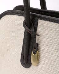 TOFF&LOADSTONE(トフアンドロードストーン)キャンバス×レザー ミドルトートバッグ