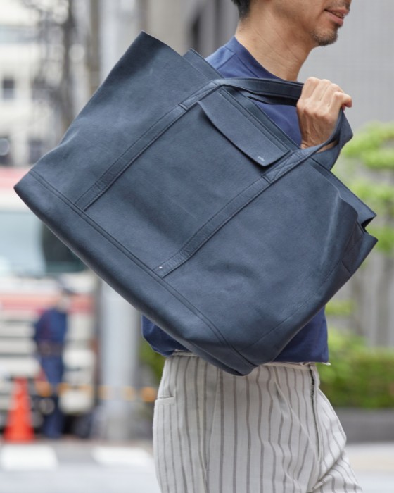 zattuマイクロファイバースエード ビッグ フラップトートバッグ【MACTO-TO/マックトート】28l