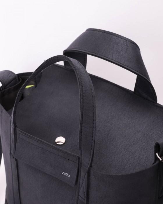 zattuマイクロファイバースエード ミニ トートバッグ【NEPPA-T2/ネッパ-T2】13l