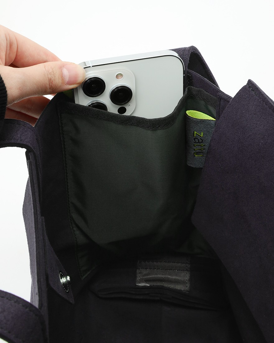 zattuマイクロファイバースエード ミニ トートバッグ【NEPPA-T2/ネッパ-T2】26l