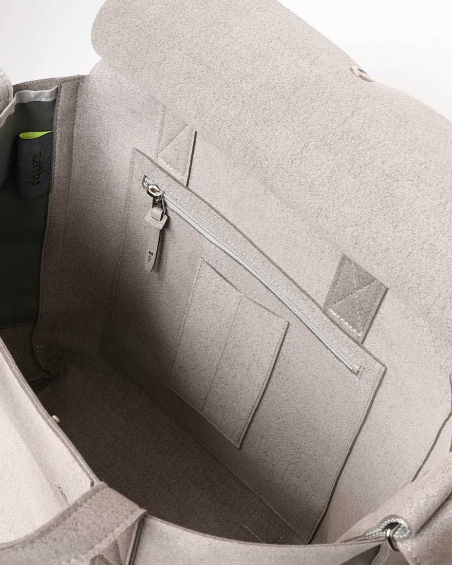 zattuマイクロファイバースエード ミドル トートバッグ【KINAX-T2/キナックス-T2】19l