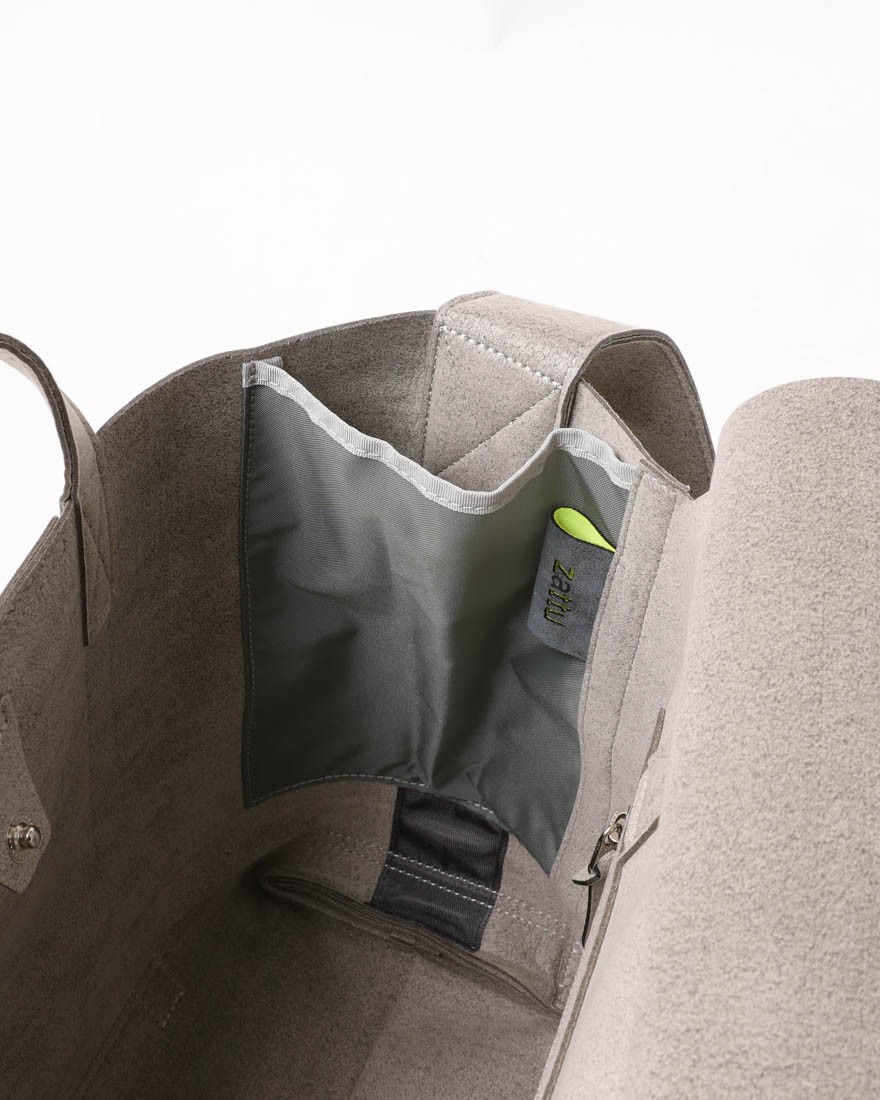 zattuマイクロファイバースエード ミドル トートバッグ【KINAX-T2/キナックス-T2】21l