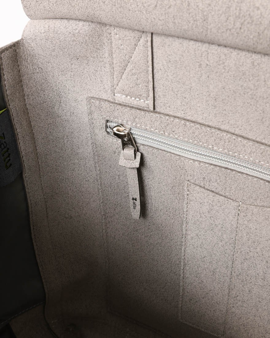 zattuマイクロファイバースエード ミドル トートバッグ【KINAX-T2/キナックス-T2】22l