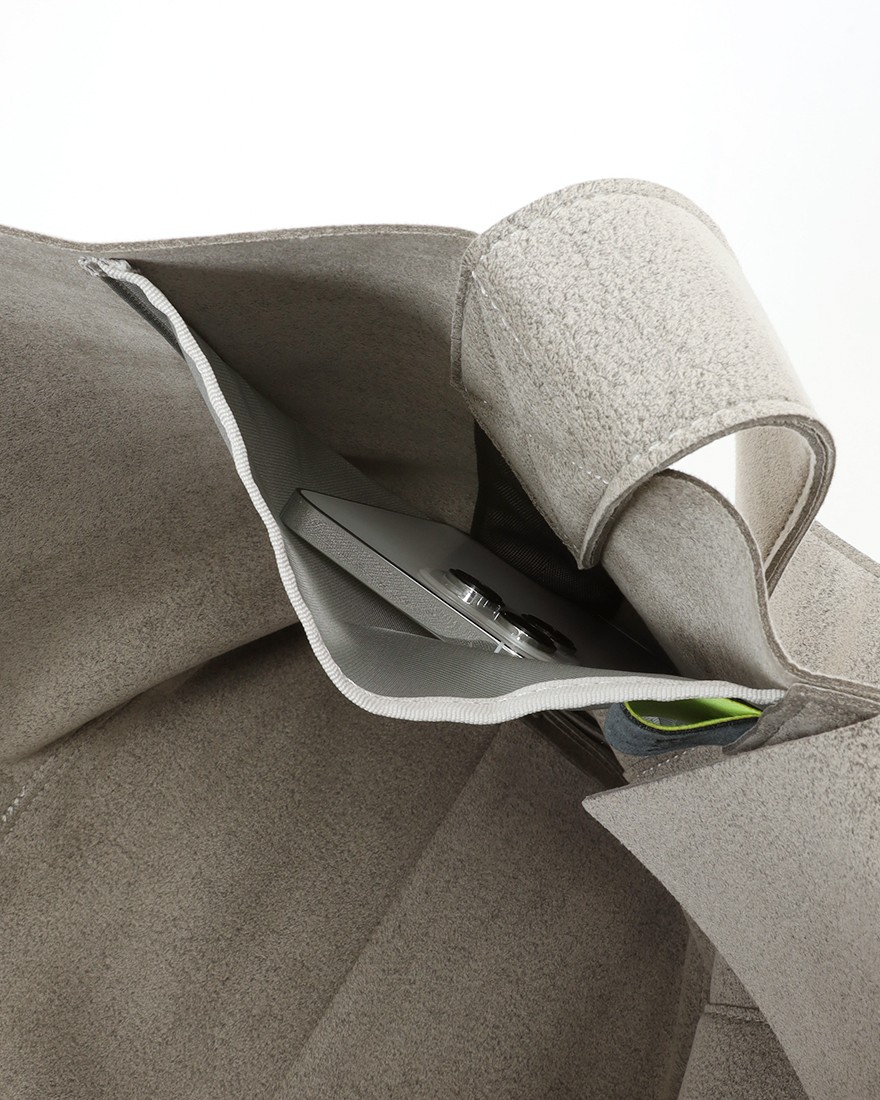 zattuマイクロファイバースエード ビッグ トートバッグ【MACTOTO-T2/マックトート-T2】27l