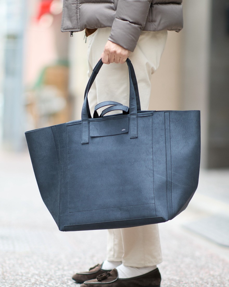 zattuマイクロファイバースエード ラージトートバッグ【TOVA-H2/トーバ-H2】01l