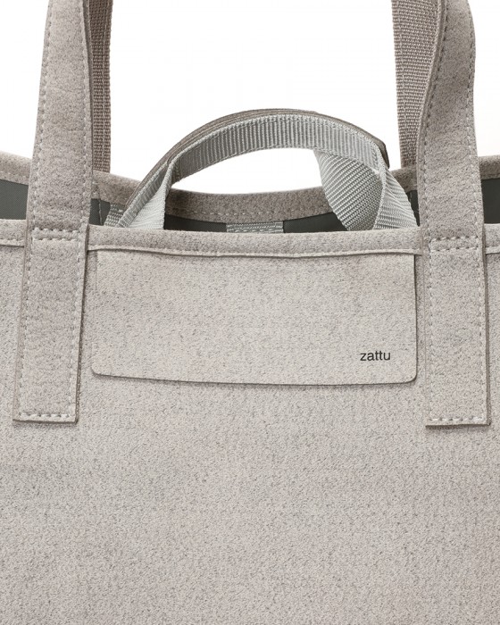 zattuマイクロファイバースエード ラージトートバッグ【TOVA-H2/トーバ-H2】08l